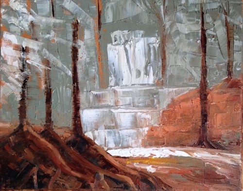 When They Return, They Will Come to The Springs, the Waterfalls and the Clean Rivers
24 x 30 cm  $350

